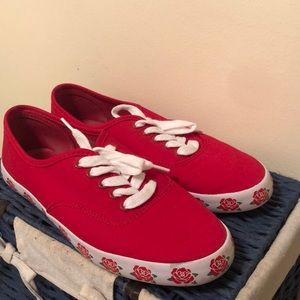 Forever 21 Red Canvas Sneakers